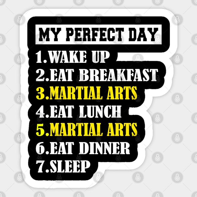 My Perfect Day Martial arts Sticker by Emma-shopping